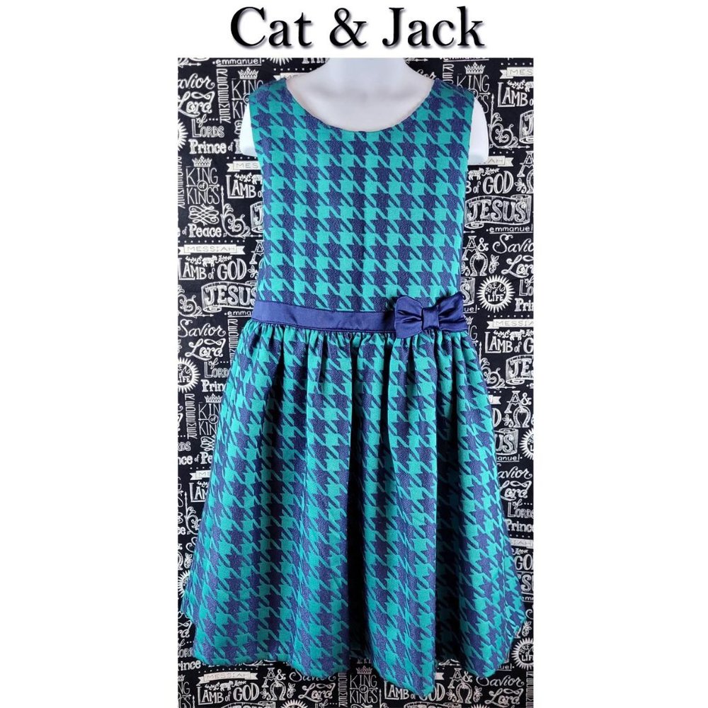 Cat & Jack Houndstooth Dress Size Large 10-12